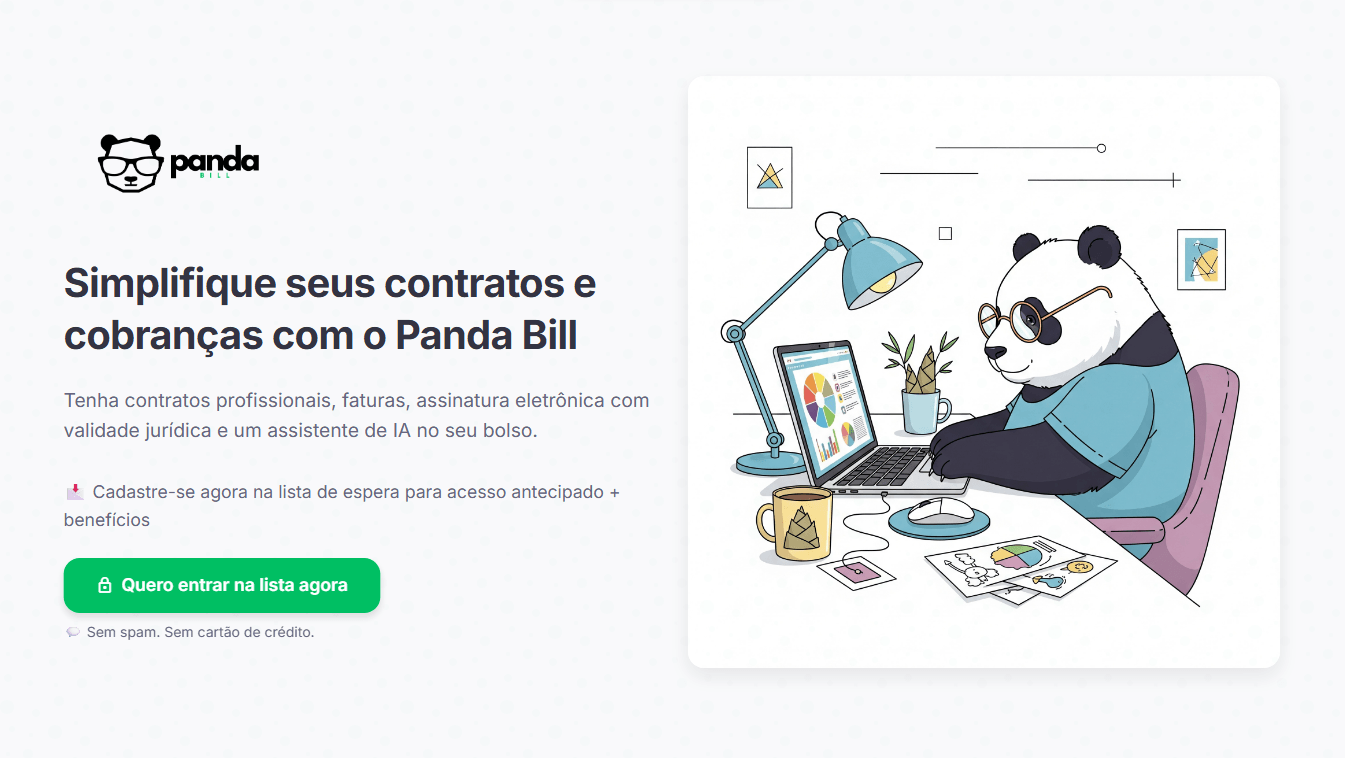 Panda Bill - Landing Page